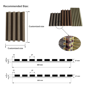 Panneaux muraux acoustiques en PVC WPC de qualité supérieure, de première classe, les plus populaires, pour la décoration murale de télévision - Product Image 2