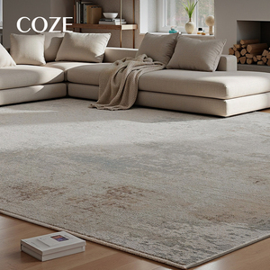 Tapis moderne de style luxe léger, fabriqué à la machine, écologique, antidérapant, imperméable, grand format, pour salon et chambre à coucher - Product Image 5