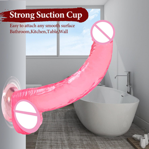 Gelance Großer 11,61-Zoll Dicker Silikon-Saugnapf-<span class=keywords><strong>Dildo</strong></span> mit Lebensechtem Hautgefühl Weich Rosa Wasserdicht für Frauen & Männer - Product Image 4