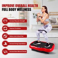 Plateforme vibrante de fitness avec bandes de résistance, appareil d'exercice vibrant pour la perte de poids et le fitness