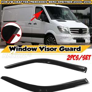 2x Car Side <b>Window</b> Visor Guard <b>Vent</b> Awnings Shelters Rain Guard for VW for Crafter for Mercedes for Benz for Spritner 2006-2016 - Product Image 6
