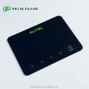 Customized Front Glass Anti-fingerprint Coating Black Printed <b>Smart</b> Touch Pad Keypad Tempered Glass for Digital Door <b>Lock</b> - Product Image 2