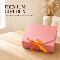 Boîte cadeau en papier rigide rose avec logo personnalisé, fermeture à ruban, boîte en papier artistique pour parfum, cosmétiques, bijoux, cadeau de fête