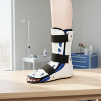 Attelle confortable réglable en nylon et néoprène pour la stabilisation de la cheville et du pied, idéale pour la fixation des fractures de la cheville et la rééducation.