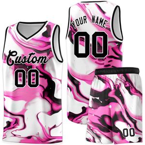 Camiseta de Baloncesto Personalizada Sublimada con Cuello en V, Transpirable, Unisex, para Adultos, con Nombre y Número Personalizados - Product Image 1