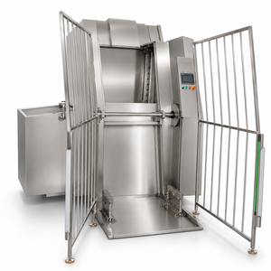 <b>Automatic</b> Stainless Steel Material Cart Washer High Pressure Meat Trolley <b>Bin</b> Cleaning Machine for Food Factory - Product Image 1