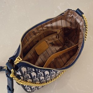 Винтажная женская сумка-Кроссбоди для подмышек, модная 2025, полиуретановая застежка на молнии, с двумя ремешками, геометрическим узором, цепочка Portable.<span class=keywords><strong>8037</strong></span> - Product Image 2