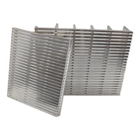 Panel Filter Kawat Saringan Johnson SS304 316L, Kawat Baja Tahan Karat Model Flat Wedge untuk Filtrasi Cairan