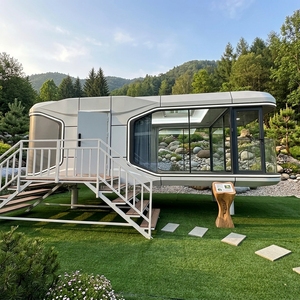 Hôtel conteneur type capsule spatiale pour la Coupe <span class=keywords><strong>du</strong></span> <span class=keywords><strong>Monde</strong></span>, avec salle de bain, cuisine et climatisation, prêt à l'emploi pour les villages de supporters et l'hébergement en stade - Product Image 1