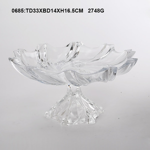 Bol à salade multi-motifs vert lac pour usage domestique ; assiette à fruits en verre durable à bord doré - Product Image 6