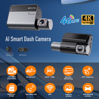 Caméra embarquée 3 canaux 4G LTE AI 2K avec ADAS+BSD, sans écran, GPS, surveillance de stationnement, gestion de flotte CMSV6