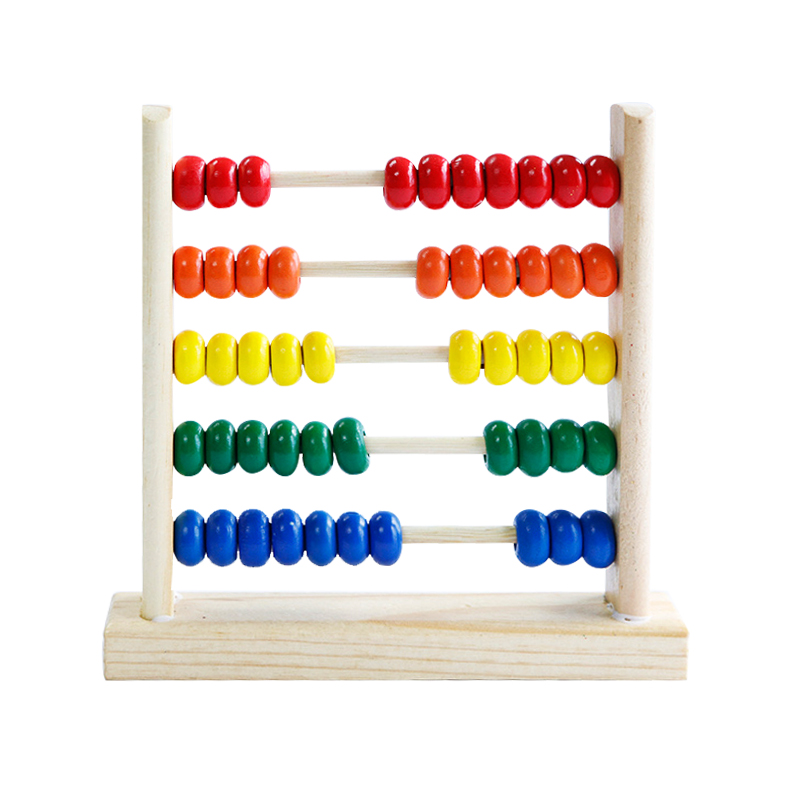 Ábaco De Madera Montessori 29.5 Cm – Juguete Educativo Para Aprender A Contar Y Sumar, Portátil Y Resistente