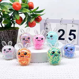 ของเล่นบีบรูปกระต่าย บรรเทาความเครียดและความวิตกกังวล ของเล่นบีบกระต่ายสีสันสดใสเพื่อบำบัดอารมณ์ - Product Image 2
