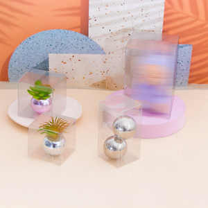 Biểu Tượng Tùy Chỉnh In Nhỏ Gấp Nhựa <span class=keywords><strong>PVC</strong></span> Pet Rõ Ràng Acetate Bao Bì Hộp Cho Gói Quà Tặng - Product Image 1