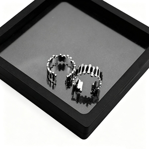 Hot Selling Personalized Niche Design Stainless Steel Irregular <b>Open</b> <b>Ring</b> Simple Versatile Unisex's <b>Rings</b> Wholesale Jewelry - Product Image 5