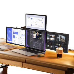 13.3 inch xách tay có thể gập lại máy tính xách tay màn hình Extender ba màn hình văn phòng & chơi game IPS Bảng điều chỉnh 2nd 3rd 4th máy tính hiển thị - Product Image 1