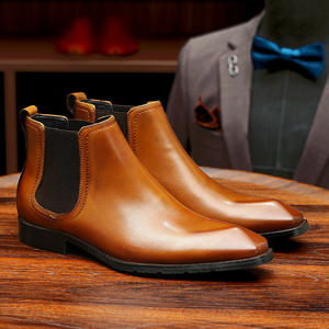Bottes Chelsea montantes pour hommes en cuir véritable, sur mesure, de haute qualité, style western classique, imperméables et à enfiler – Vente en gros - Product Image 2