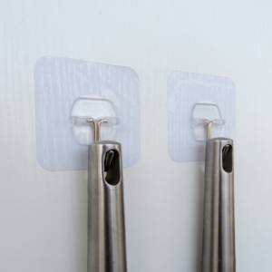 Bán Sỉ Móc Treo Tường Trong Suốt Móc Dính Liền Mạch Chắc Chắn Giá Đỡ Gia Dụng Bán Chạy - Product Image 4