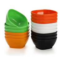 Vente en gros Ensemble de bols carrés en mélamine personnalisés Bol à salade incassable Récipient pour sauce soja