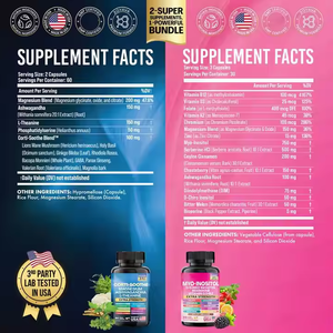 Complément au Complexe de Magnésium et au Complexe de Cannelle de Ceylan - Soutien de l'Énergie, du Cœur et du Métabolisme - Extrait pour Hommes et Femmes - Product Image 2