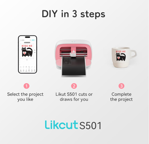 Likcut S501 Coupeur Portable |   Traceur intelligent pour vinyle et papier, idéal pour les loisirs créatifs - Product Image 5