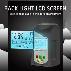 เครื่องวัดความชื้นเมล็ดพืชแบบพกพา GOYOJO สำหรับ 25 ชนิดของธัญพืช ข้าวสาลี ข้าวโพด กาแฟ ความแม่นยำสูง พร้อมระบบชดเชยอุณหภูมิและบันทึกข้อมูล - Product Image 5