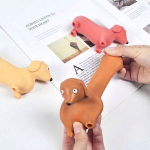 Jouet anti-stress en caoutchouc extensible pour jeunes (7-14 ans) : Chien Teckel Lala, animal de compagnie mignon et populaire sur internet - Product Image 4