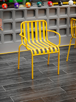 Ensemble table et chaises de balcon en fer style industriel, mobilier de terrasse pour café, espace de loisirs extérieur, fabrication Fujian