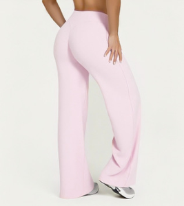 Pantaloni Yoga Personalizzati a Vita Alta ad Asciugatura Rapida, Modellanti, a Gamba Larga e Svasata, Leggings da <span class=keywords><strong>Donna</strong></span> per Palestra ed Esercizio Fisico - Product Image 3
