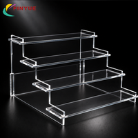 Organizador Personalizado de Acrílico Transparente de 3 Niveles, Estante de Exhibición para Perfumes, Soporte de Mostrador para Exhibición de Maquillaje y Esmalte de Uñas