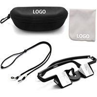 Logo personnalisé classique améliorer robuste confortable assurage prisme lunettes noir assurage lunettes pour escalade Festival hommes femme