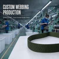 Sangle plate en polypropylène personnalisée de 25 mm, utilisée dans la production de vêtements, l'assemblage d'accessoires textiles