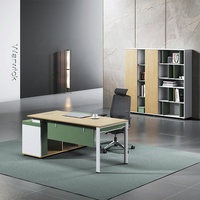 Bureau exécutif durable de directeur de patron de bureau d'affaires de nouveau design avec le tiroir de serrure à combinaison