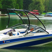 Tour de planche de Wakeboard en aluminium T78, tour pour bateau de Wakeboard noir poli