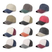 Gorra de Béisbol Deportiva Personalizada con Logotipo Bordado, Gorra de 5 Paneles de Algodón Lavado