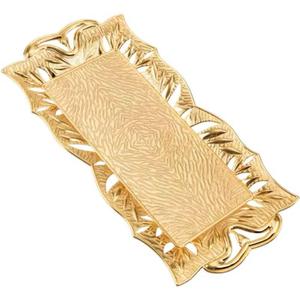 Vente en gros Plateaux personnalisés en métal et en acier inoxydable Assiette à dessert en or Plateau à gâteau aux fruits et noix - Product Image 1