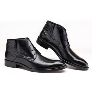 Nuevos zapatos de oficina a la moda para hombre, botas de cuero para hombre, botas cortas, zapatos formales para hombre, botas de otoño duraderas y antideslizantes - Product Image 3