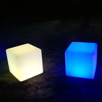 IP65 PE Populer Tahan Air LED Cube Furniture Landscape Lighting Diterangi Kursi Lampu Lampu