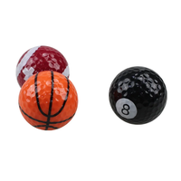 Ballon de pratique de mini-golf personnalisé à motif sportif, diamètre 42,67 mm, pour extérieur