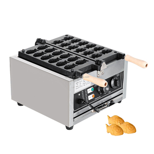 Pembuat Waffle Taiyaki Mini Bentuk Ikan Baru yang Dapat Disesuaikan, Anti Lengket, dengan Timer 50-300/122-572 Menit, Mudah Dioperasikan, untuk Camilan - Product Image 1