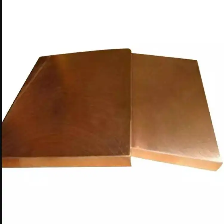 China copper Customized 99.99 Pure Bronze Copper Sheet Metal / Pure Copper Plate