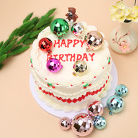 Laser Ball Geburtstags torte Dekoration Insert Card für Weihnachten Event Szene Dekoration Cake Topper