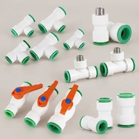 Conector Roscado para Válvula de 20/25/32 mm, Acoplamientos Rápidos, Válvula de Bola de Conexión Rápida sin Fusión por Calor, Accesorios de Riego para Jardín