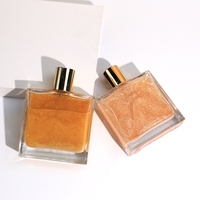 Huile corporelle parfumée scintillante multi-couleurs longue durée nourrissante bio, marque privée HKH Highlighter Makeup