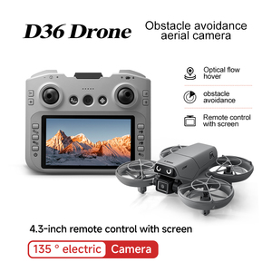 SJY-D36 <b>Drone</b> 480p HD Aerial Photography Dual Cameras Screen RC Quadcopter with Dynamic <b>Lighting</b> Optical Flow UAV Toys Gifts - Product Image 2