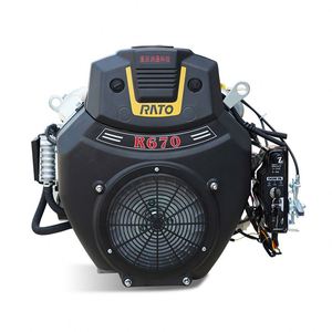 Moteur à essence V-Twin 20HP 669cc 4 temps refroidi par air, démarrage électrique, arbre horizontal, Rato R670, double cylindre - Product Image 2