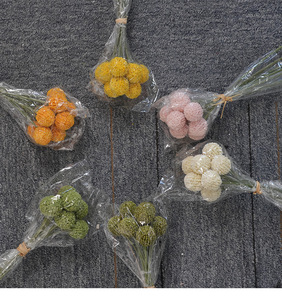 Fleur artificielle en boule dorée Craspedia Globosa, fleur artificielle <span class=keywords><strong>Billy</strong></span> Ball pour la décoration de mariage et de fête - Product Image 5