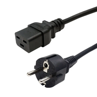 Corée KC Standard C19 Connecteur H05vv-f 3g1 0mm2 Câble en cuivre Cordon d'alimentation et rallonges avec protection d'isolation
