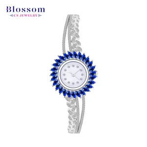 Suppliers China Factory Custom Logo OEM Watch Jewelry Blue Other Watches Women Wrist Luxury