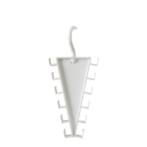360도 회전 수납 정리대 V자형 양면 12개 후크 걸이 (모자, 가방, 스카프, 벨트, 옷장, 가정용) - Product Image 1